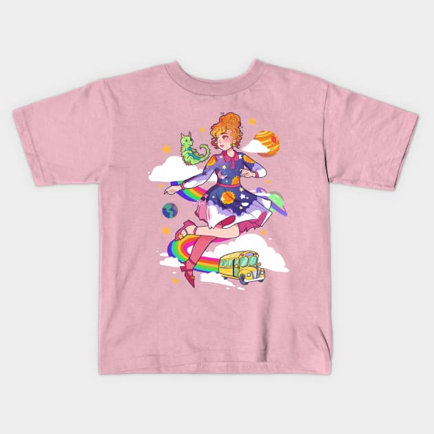 Magical Ms Frizzle Kids T-Shirt by paintdust